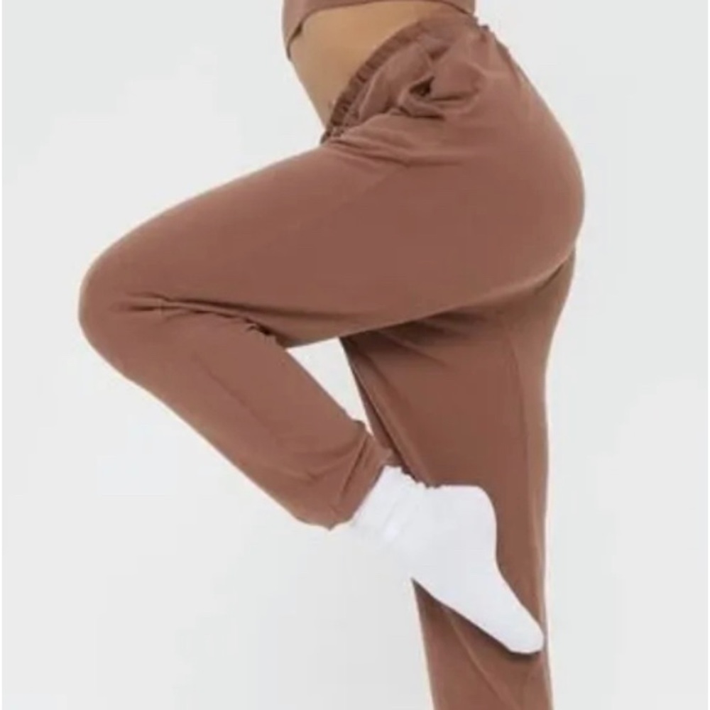 Women’s Paper Bag Lounge Joggers Root Beer Sz M NWT!